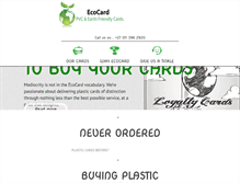 Tablet Screenshot of ecocards.co.za